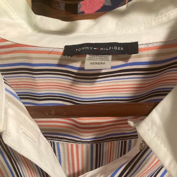 Like New Tommy Hilfiger Striped Button-Down Blouse (medium) - Picture 3 of 3